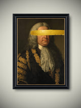 Lámina Enmarcada ‘Pincelada Dorada’ - 50x40