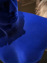 Busto Clásico de 'Apolo' en Azul Cobalto