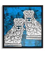 Lámina decorativa 'King Charles Spaniels'