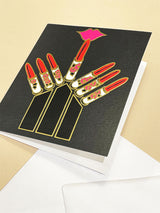 Tarjeta 'Lipstick Lips' - Zandra Rhodes