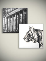 Marcos Cuadrados 'Loft' en Aluminio y Passepartouts