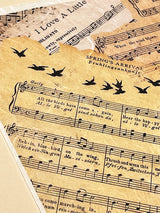 Hoja Papel de Arroz A3 'Partituras Musicales'