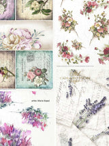 Pack 11 Hojas Papel de Arroz A4 'Beautiful Flowers'