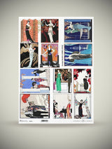 Hoja Papel de Arroz A3 'George Barbier'