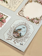 Hoja Papel Scrap 30x30 cm 'Birds & Flowers'