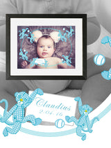 Lámina de Arte Personalizada 'Bebé Chimpancés'