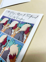 Postal 'Mozart Sneezes' - Milton Glaser, 1983