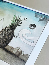 Postal 'Pineapple' - Saul Steinberg c.1970