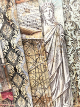 Pack of 10 Scrap Paper Sheets 'Aviator'