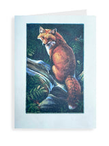 Tarjeta 'Zorro en el Bosque'