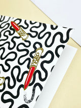 Tarjeta 'Lipstick Wiggle' - Zandra Rhodes