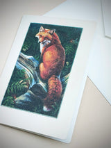 Tarjeta 'Zorro en el Bosque'