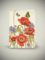 Greeting Card 'Patchwork Grosellas' - Handmade