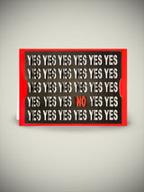 3D Greeting Card 'Yes & No'