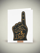 Tarjeta de Felicitación '#1 Dad'