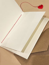 Greeting Card 'Heart Deco' - Handmade