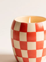 Vela Aromática 'Checkmate' Rojo - Rosa y Sándalo