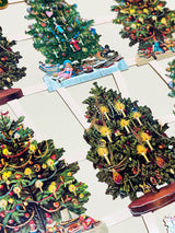 Hoja Cromos Alemanes 'Abetos Navideños'