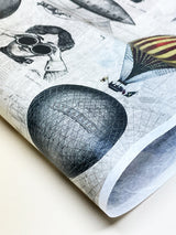 Hoja Papel de Arroz A3 'Vintage Globes'