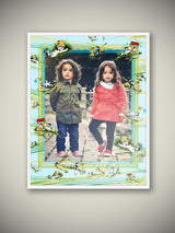 Lámina de Arte Personalizada 'Gatos Vintage'