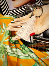 Llavero 'Tassel' Crema