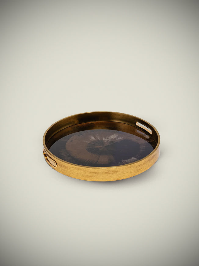 Bandeja Decorativa Pequeña 'Galateo' - Iride - Ø34 cm