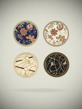 Juego de 4 Pequeños Platos de Porcelana 'Glamour'