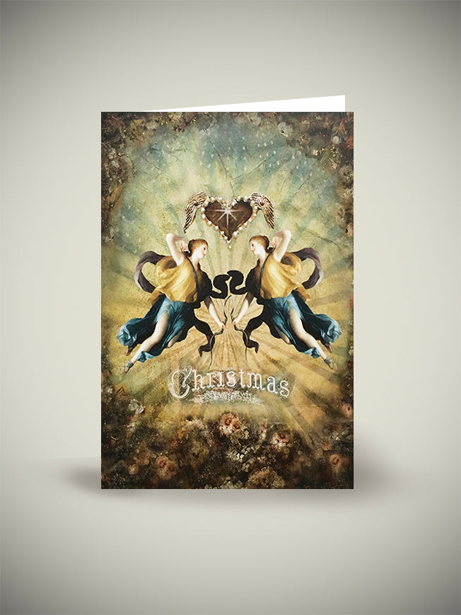 Christmas Card 'Angels and Heart'