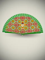 Abanico 'Frida Kahlo' - Mosaico Claro