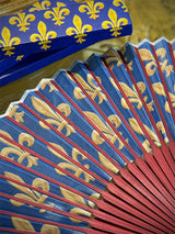 Abanico de Bambú 'Fleur de Lys' - Emblema Monarquía Francesa