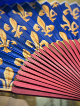 Abanico de Bambú 'Fleur de Lys' - Emblema Monarquía Francesa