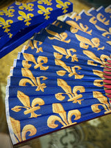 Abanico de Bambú 'Fleur de Lys' - Emblema Monarquía Francesa