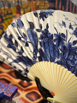 Abanico de Bambú 'Delft Blue Bird' - Rijksmuseum