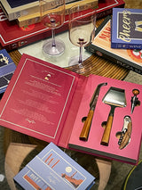 Gift Novels Cheese and Wine Utensil Set - A Good Cheese Deserves a Special Wine