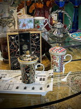 Taza para Infusiones con Tapa y Cuchara 'Glamour' - Luxury Chains - 320 ml