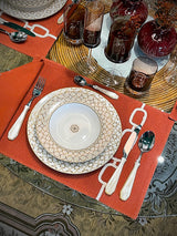 Plato Hondo de Porcelana 'Decó'