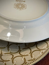 Plato de Postre de Porcelana 'Decó' - Diseño I