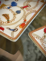 Juego de 4 Pequeños Vacíabolsillos de Porcelana 'Cheval'