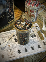 Taza para Infusiones con Tapa y Cuchara 'Glamour' - Luxury Chains - 320 ml