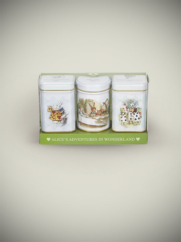 Mini Pack of 3 Tins with 'Alice in Wonderland' Tea - Assorted