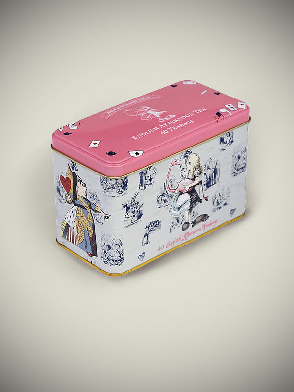 'Alice in Wonderland Pink' Tea Tin - 40 Tea Bags