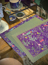 Individual Doble Cara 'Imperial Peacock' - 45x30 cm