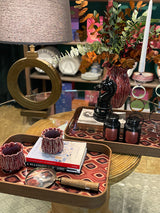 Bandeja Decorativa Rectangular 'Galateo' - Peacock - 42,5x27x4,5 cm