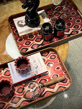 Bandeja Decorativa Rectangular 'Galateo' - Peacock - 42,5x27x4,5 cm