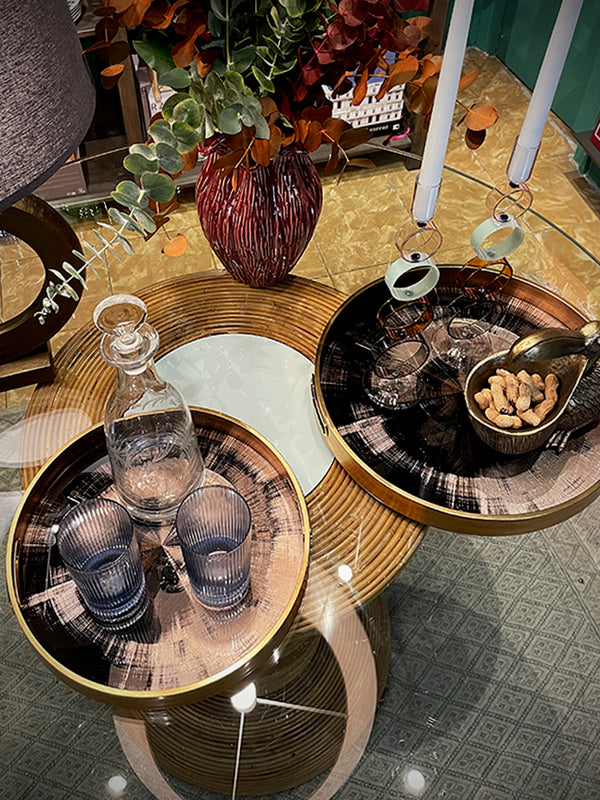 Bandeja Decorativa Grande 'Galateo' - Iride - Ø39,5 cm