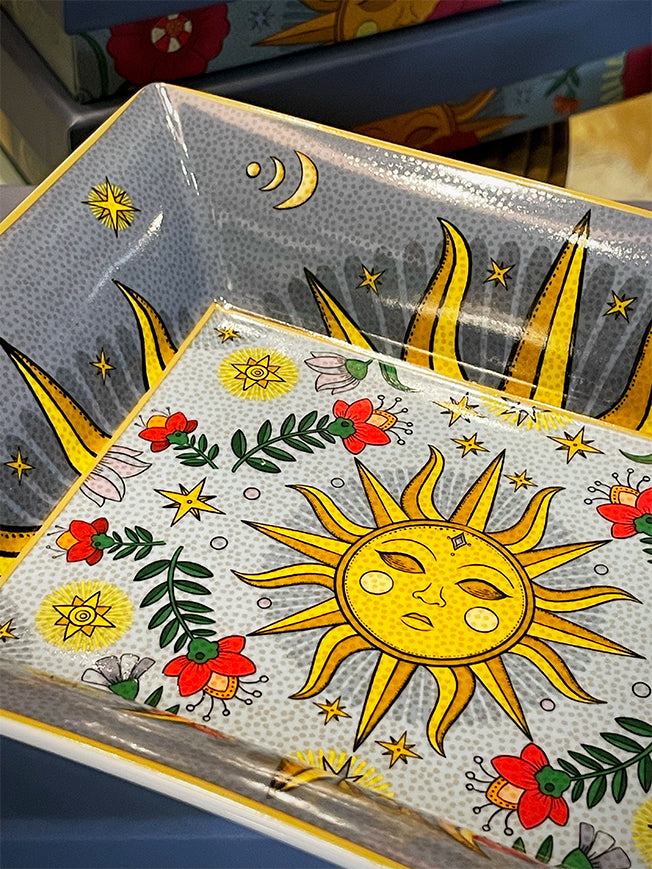 Vaciabolsillos de Porcelana 'Sun & Moon'