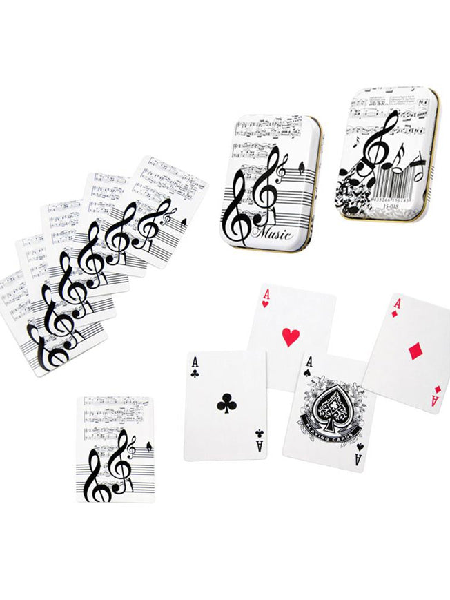 Baraja de Cartas en Caja de Lata 'Música'
