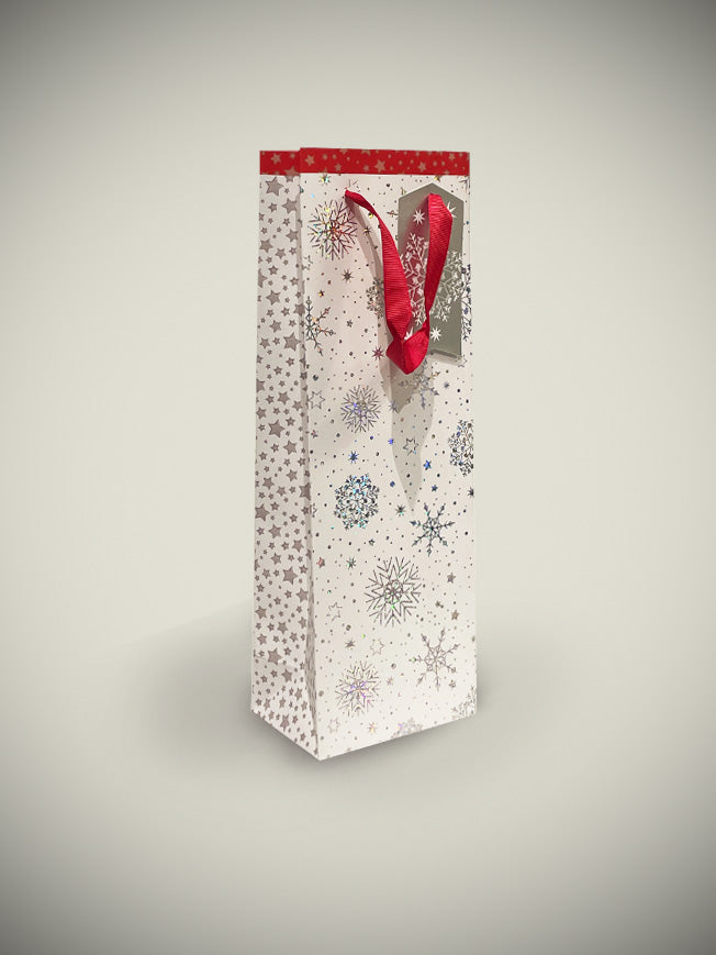Bolsa de Regalo Para Botellas 'Flakes' - 12x35 cm