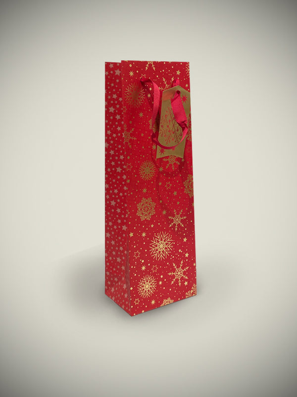 Bolsa de Regalo Para Botellas 'Stars' - 12x35 cm