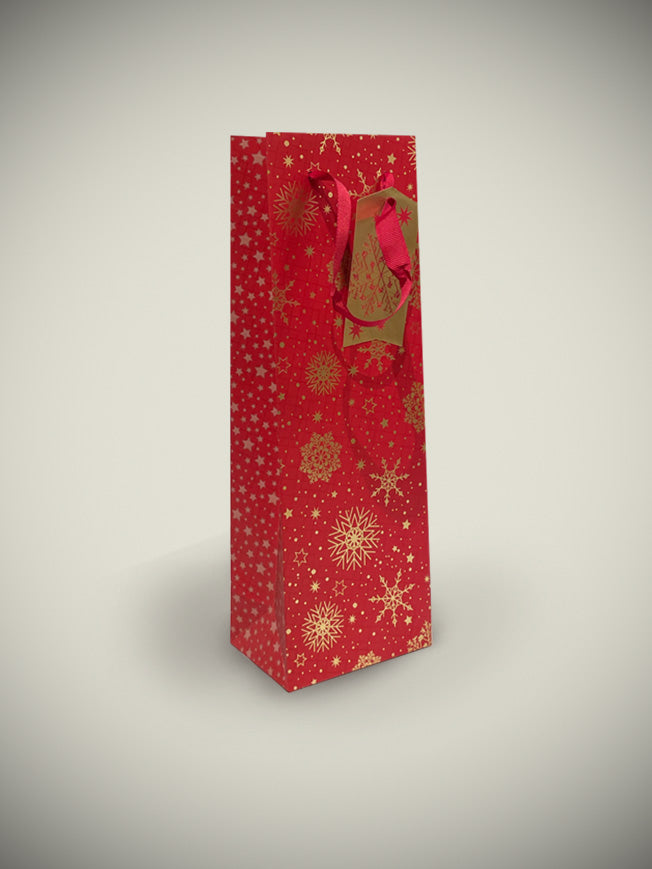 Bolsa de Regalo Para Botellas 'Stars' - 12x35 cm